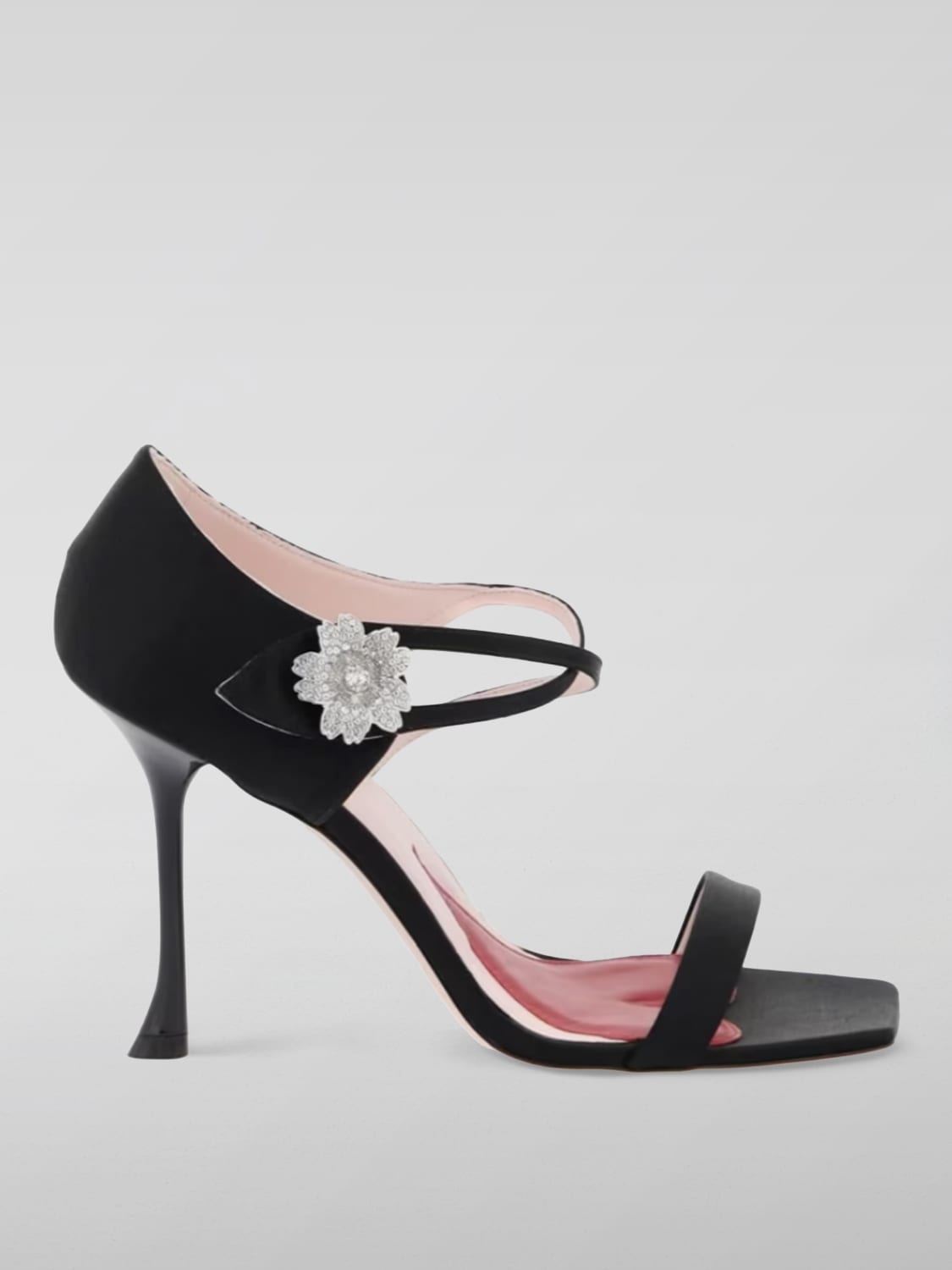 ROGER VIVIER：フラットサンダル レディース - ブラック | GIGLIO.COMオンラインのRoger Vivier ヒールサンダル  RVW62237780RS0