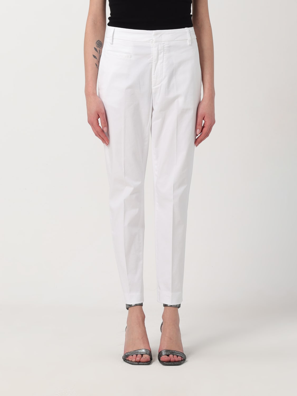 DONDUP PANTALONE: Pantalone donna Dondup, Bianco - Img 1