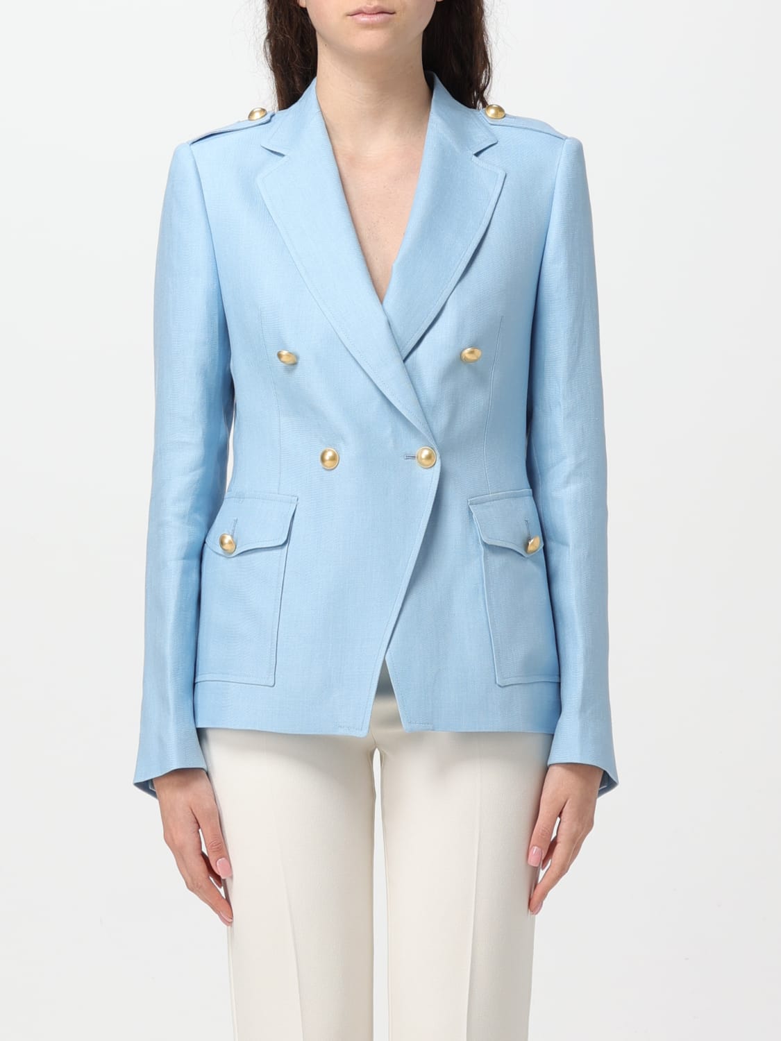 Tagliatore Outlet: Blazer woman - Blue | Tagliatore blazer