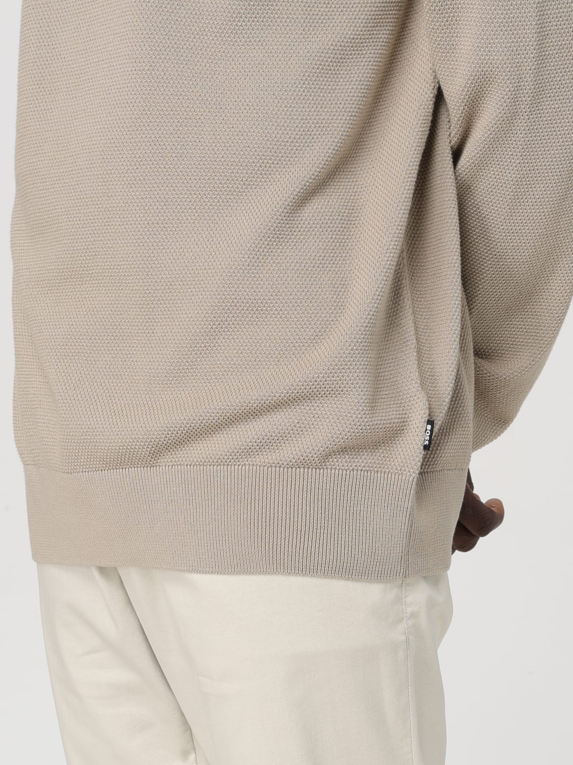 BOSS PULL: Pull homme Boss, Beige - Img 3