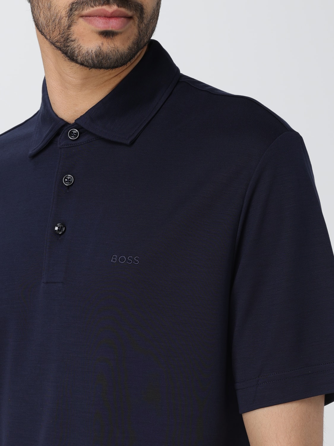 BOSS POLO: Polo herren Boss, Blau - Img 3