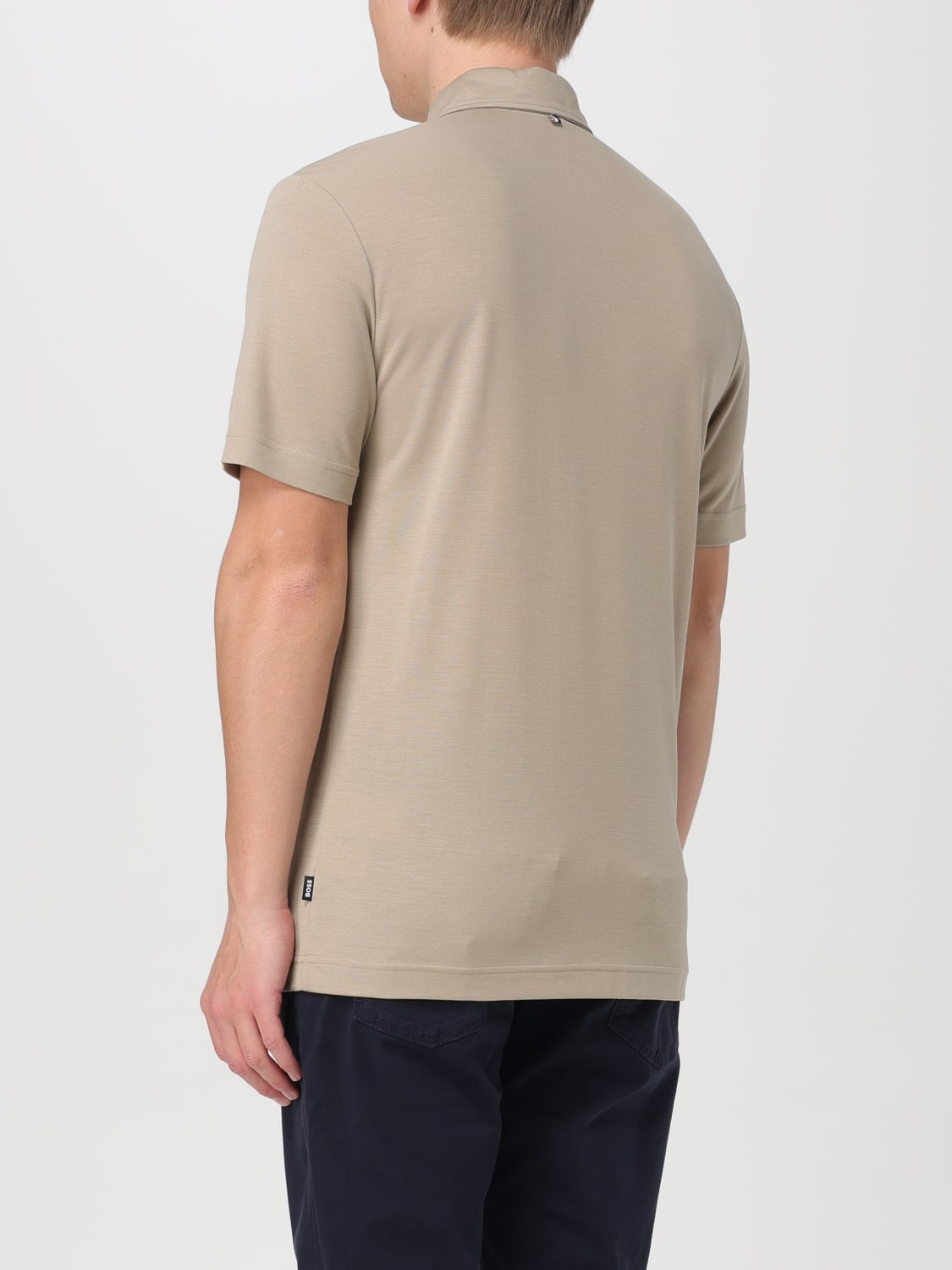 BOSS POLO SHIRT: Polo shirt men Boss, Beige - Img 2