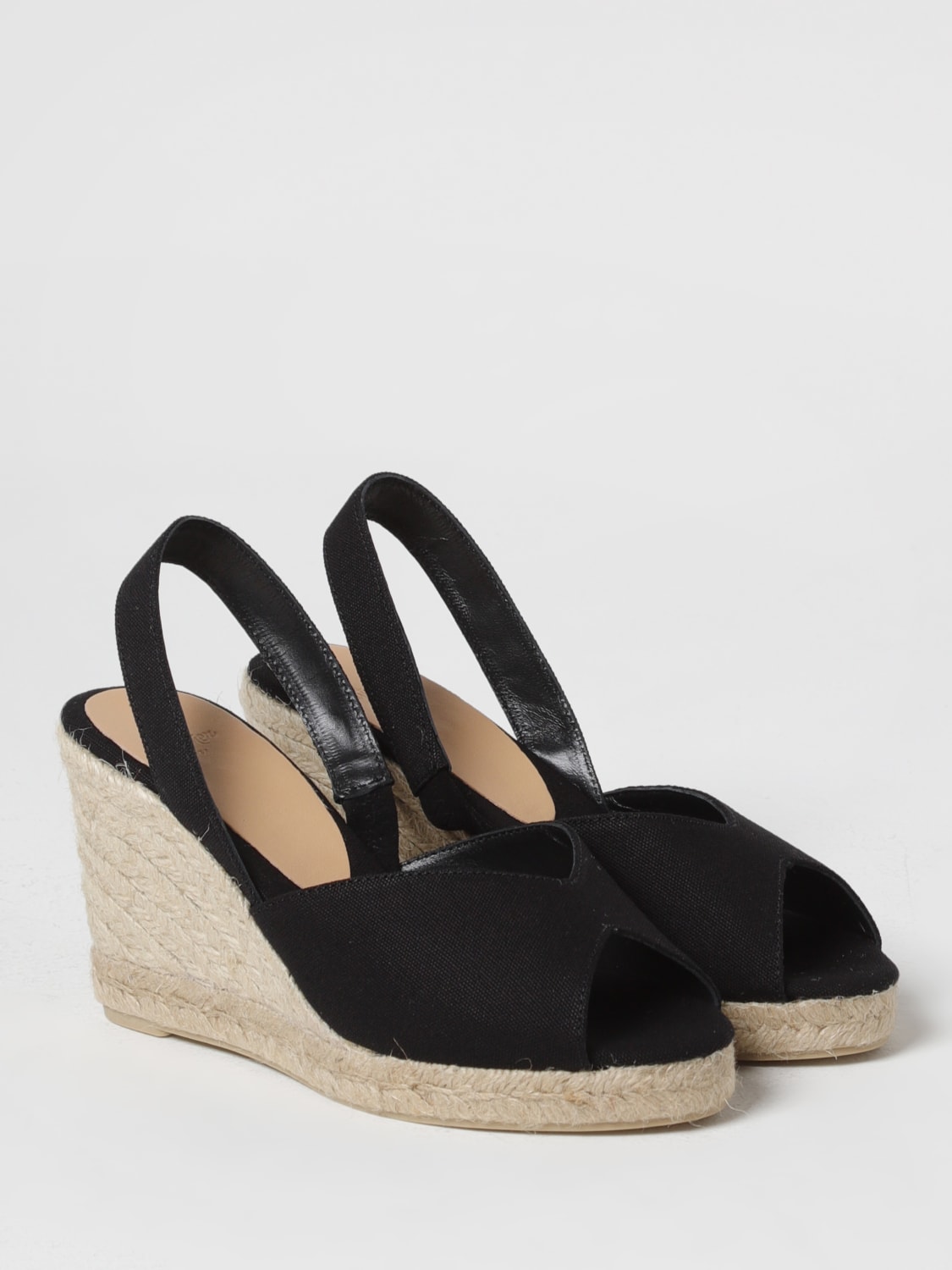 シューズ・サンダルその他 CASTANER Woman Wedge shoes Black 023395 100 Castañer Outlet: Wedge shoes woman - Black | Castañer wedge