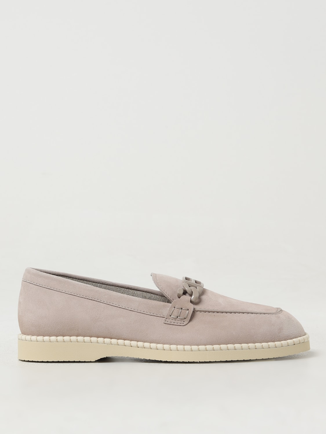 HOGAN LOAFERS: Shoes woman Hogan, Beige - Img 1