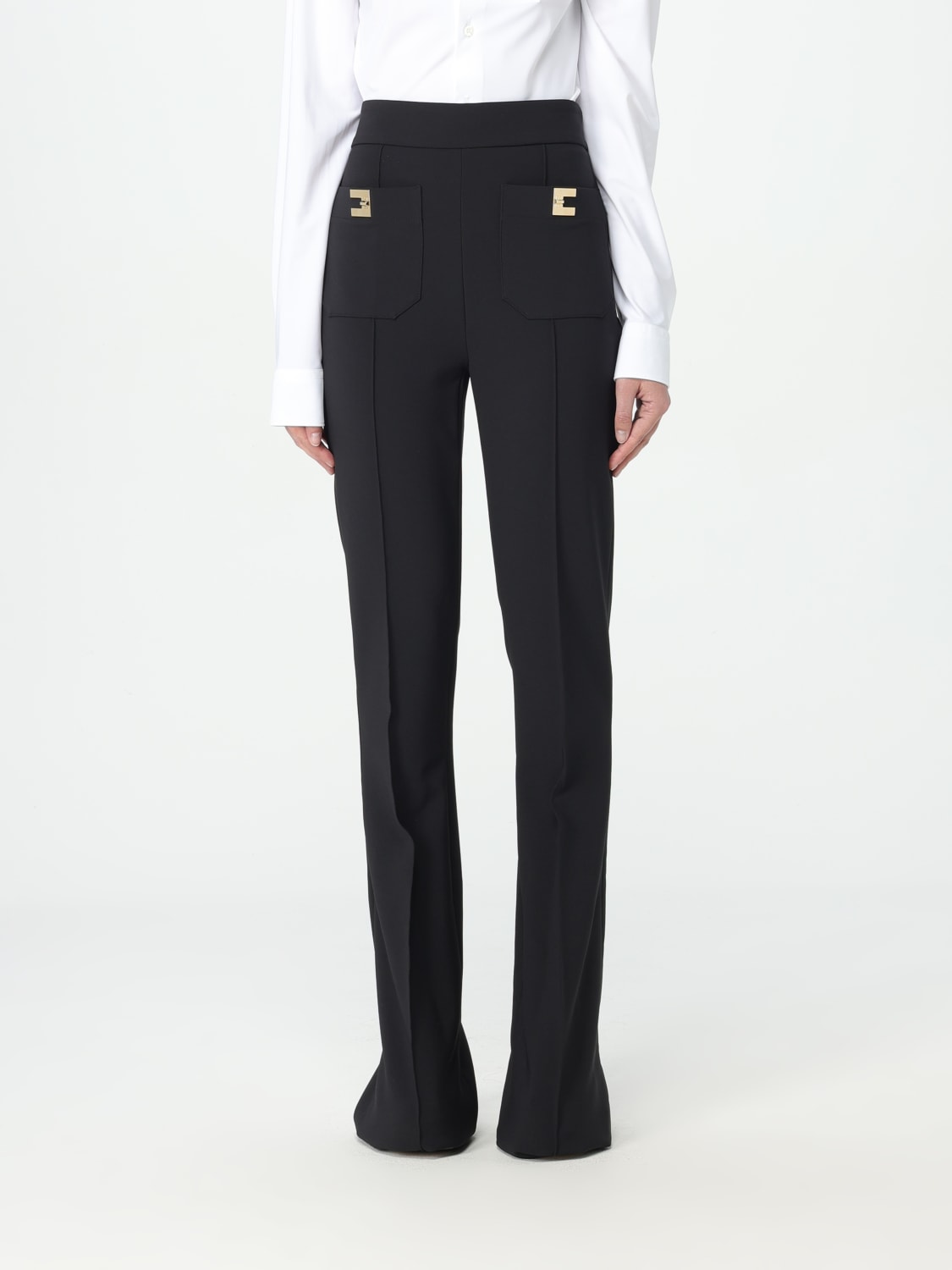 ELISABETTA FRANCHI PANTS: Pants woman Elisabetta Franchi, Black - Img 1