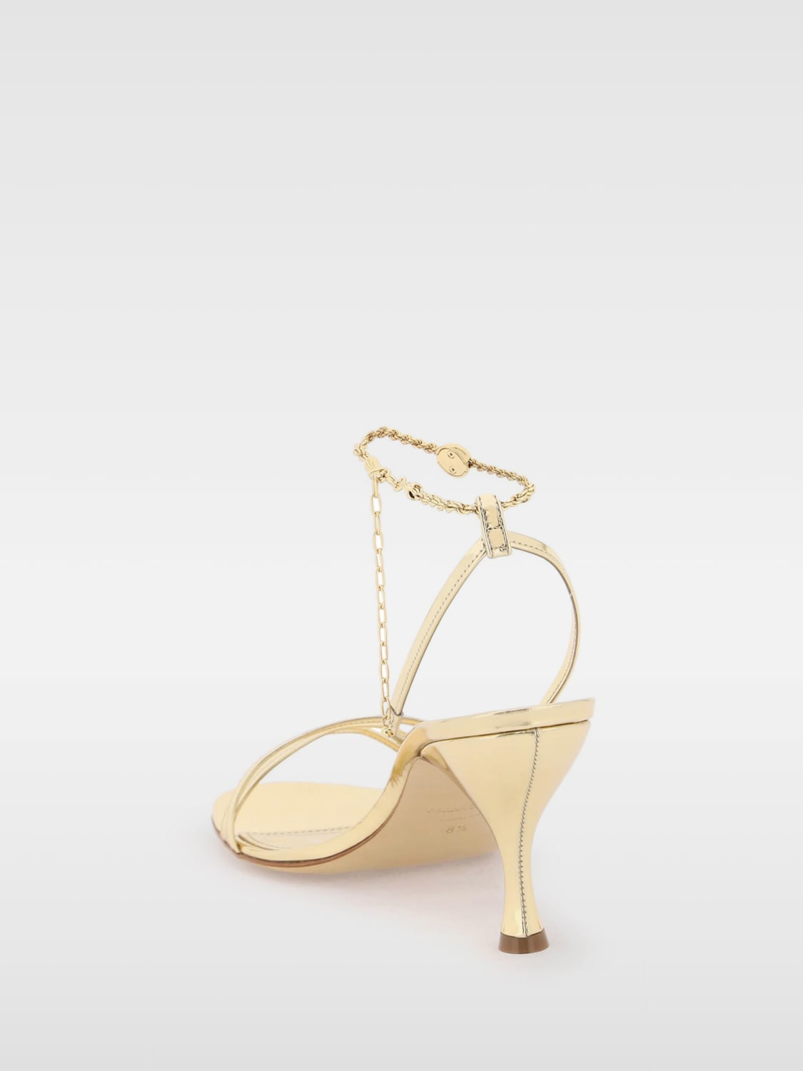 FERRAGAMO HEELED SANDALS: Heeled sandals woman Ferragamo, Gold - Img 3