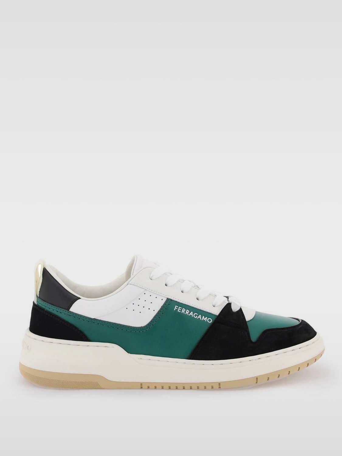 FERRAGAMO SNEAKERS: Sneakers uomo Ferragamo, Verde - Img 1