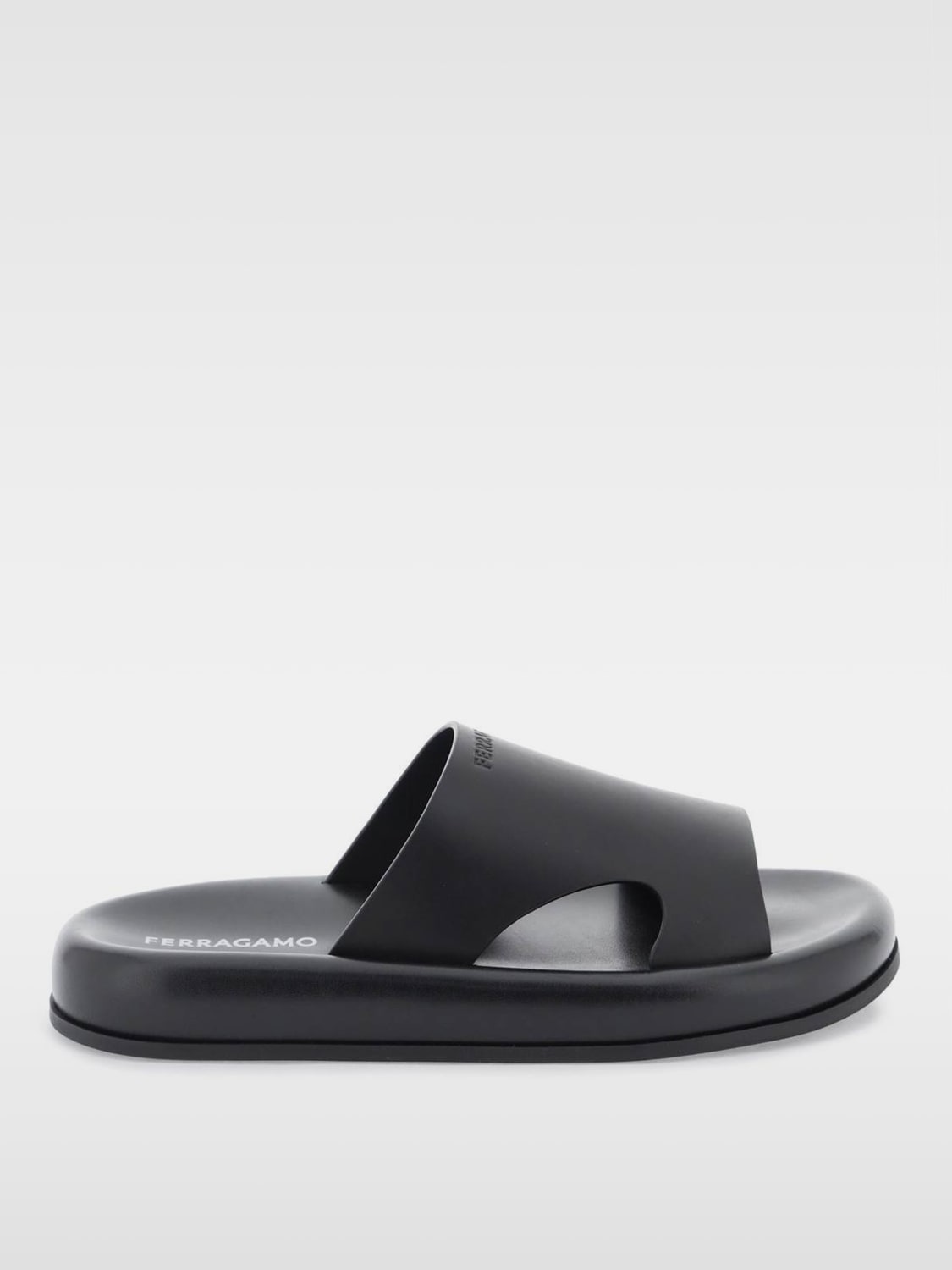 FERRAGAMO SANDALS: Sandals men Ferragamo, Black - Img 1