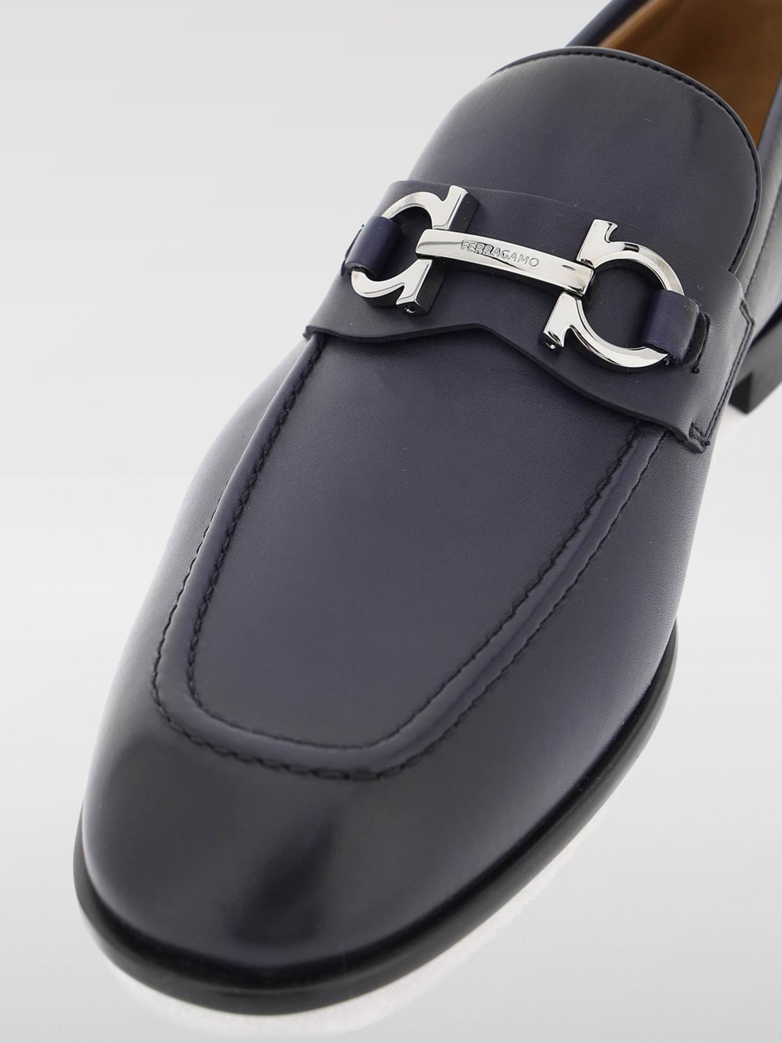 FERRAGAMO MOCASSINS: Mocassins homme Ferragamo, Bleu - Img 4