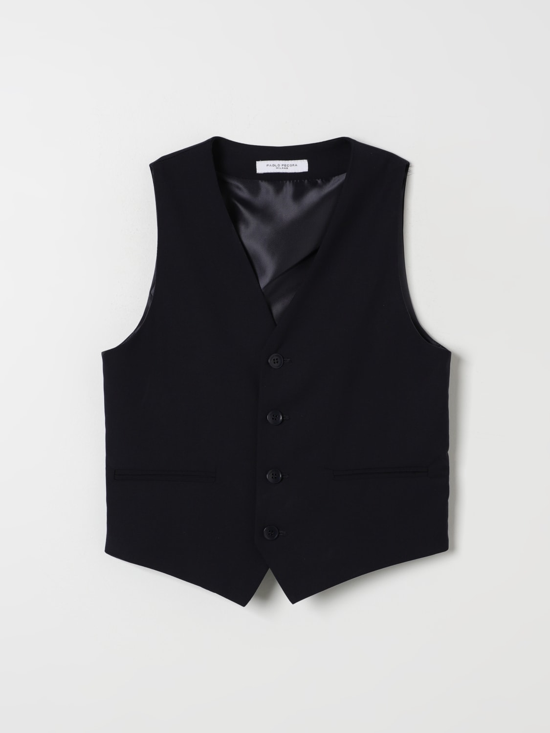 PAOLO PECORA WAISTCOAT: Waistcoat kids Paolo Pecora, Blue - Img 1