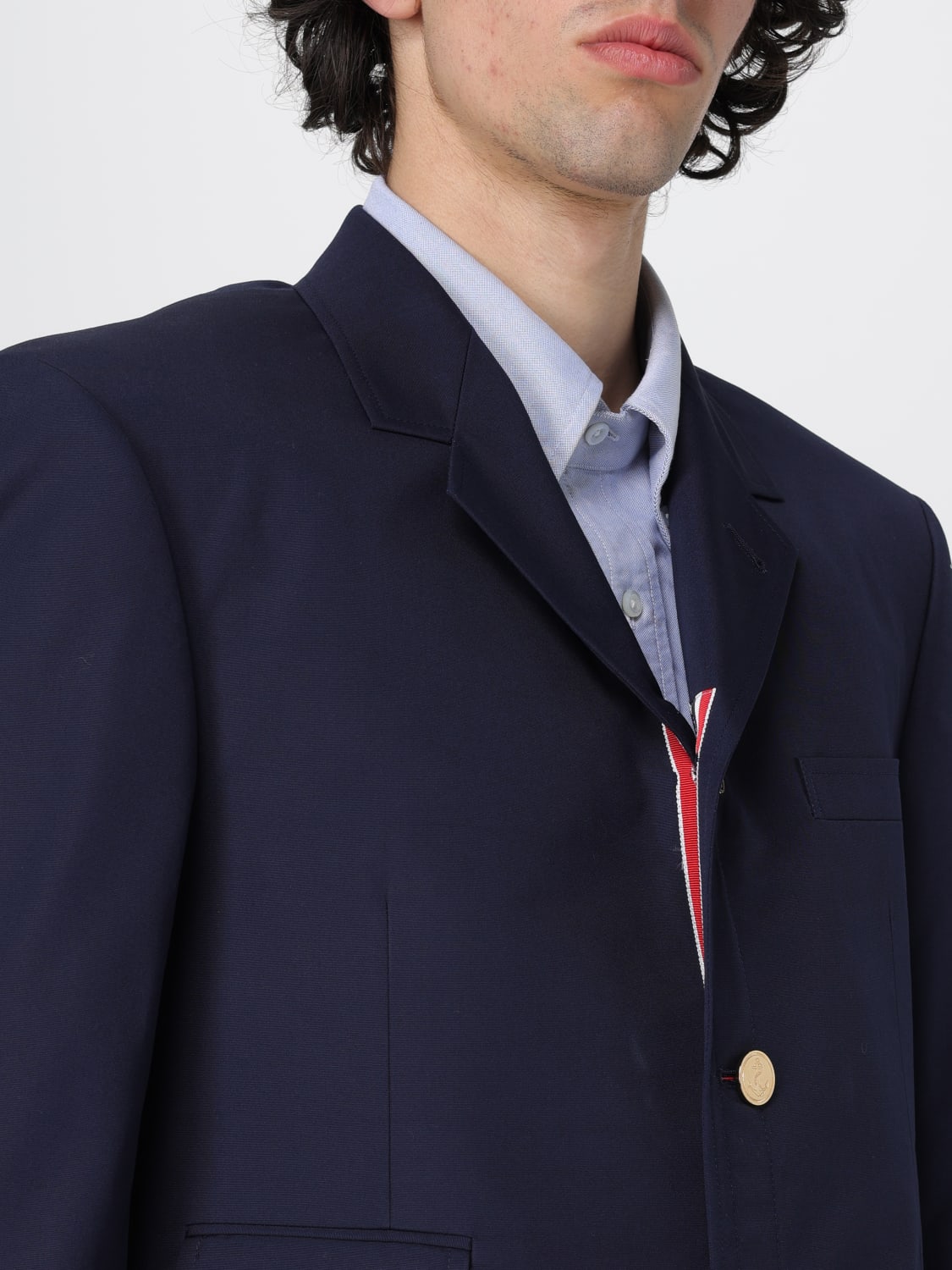 ジャケットその他 THOM BROWNE Men Blazer Blue MJC328E04502 415 THOM BROWNE: men's blazer - Blue | Thom Browne blazer
