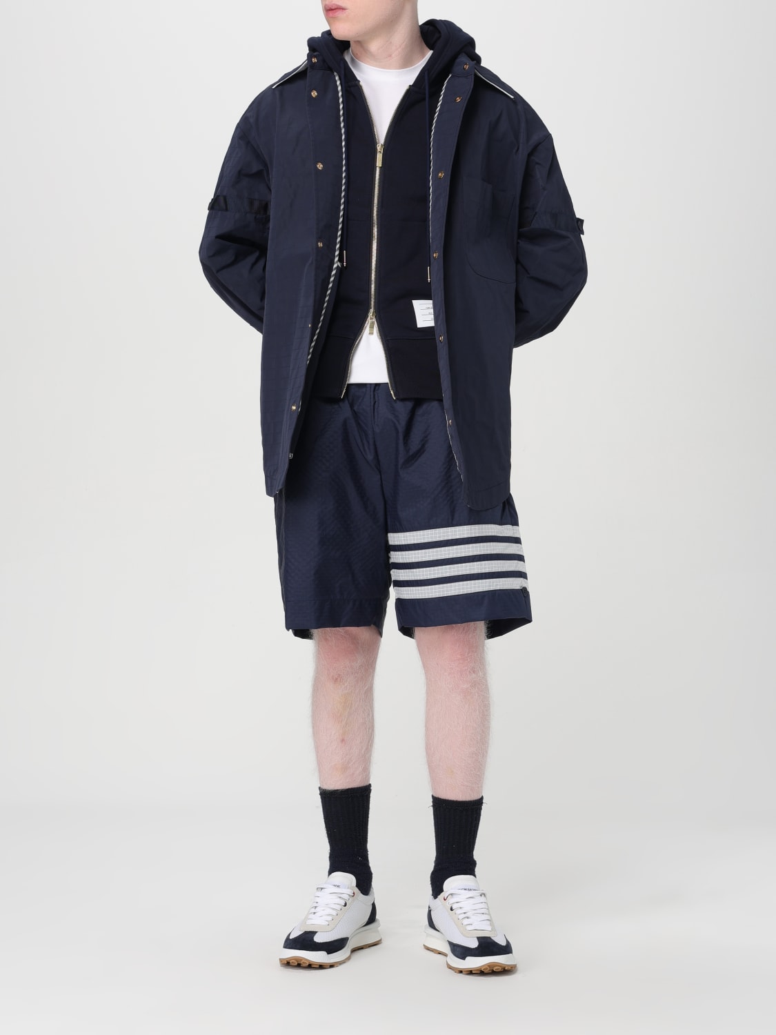 THOM BROWNE JACKET: Coat men Thom Browne, Blue - Img 2