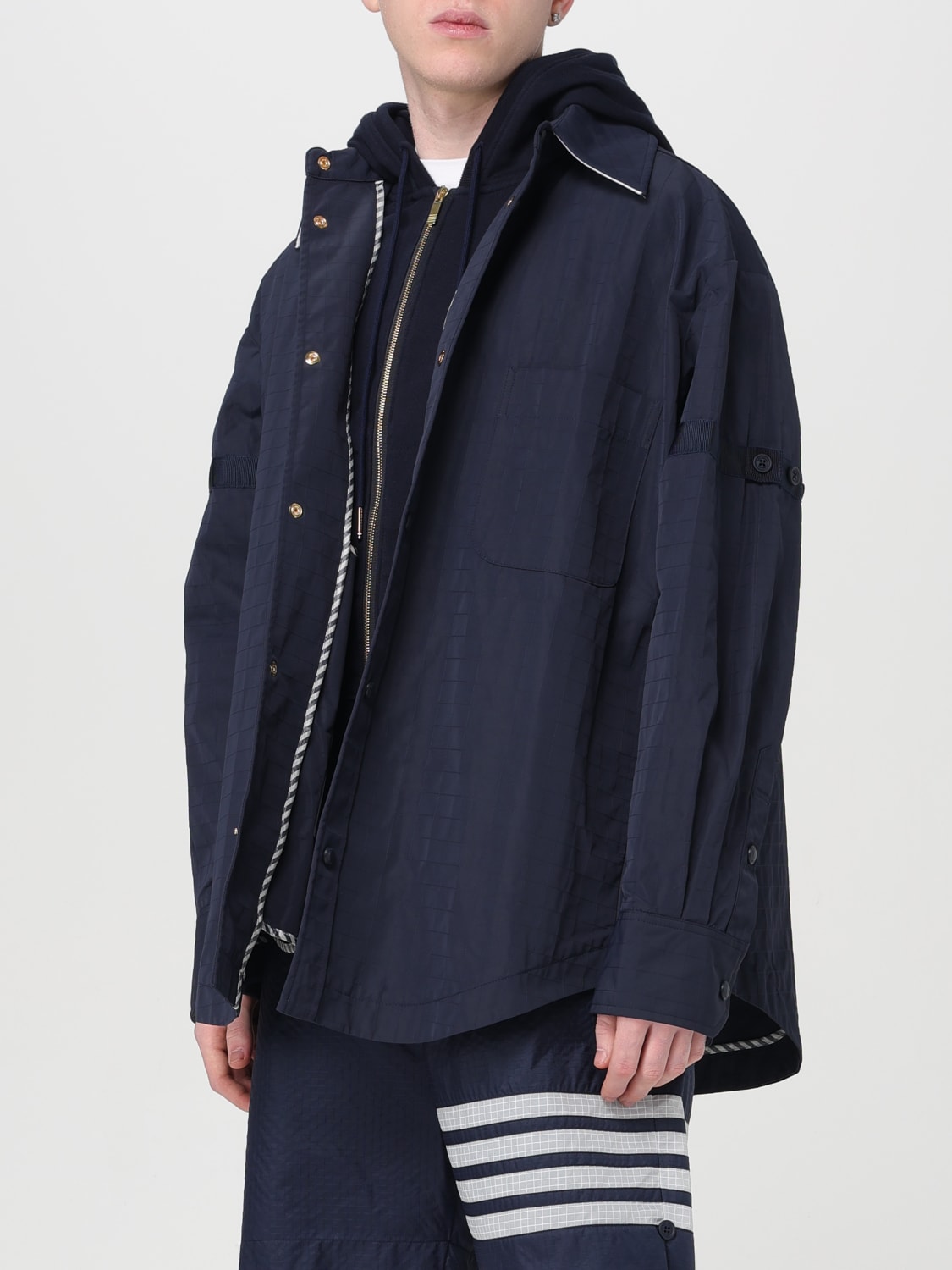 THOM BROWNE JACKET: Coat men Thom Browne, Blue - Img 4