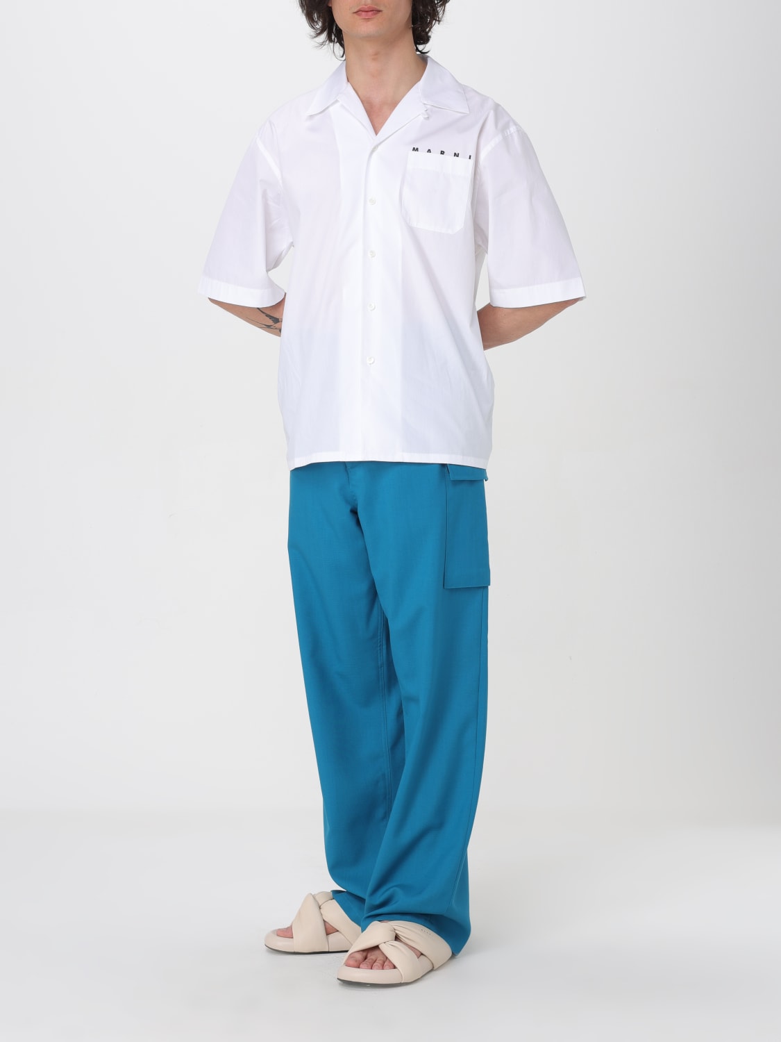 MARNI：パンツ メンズ - ブルー | GIGLIO.COMオンラインのMarni パンツ