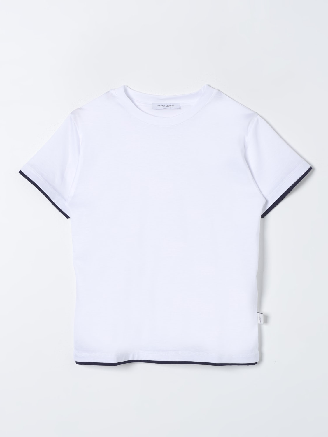 Paolo Pecora Outlet T shirt kids White Paolo Pecora t shirt PP3607 online at GIGLIO.COM