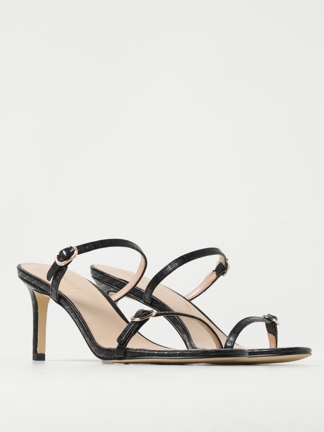 TWINSET HEELED SANDALS: Flat sandals woman Twinset, Black - Img 2