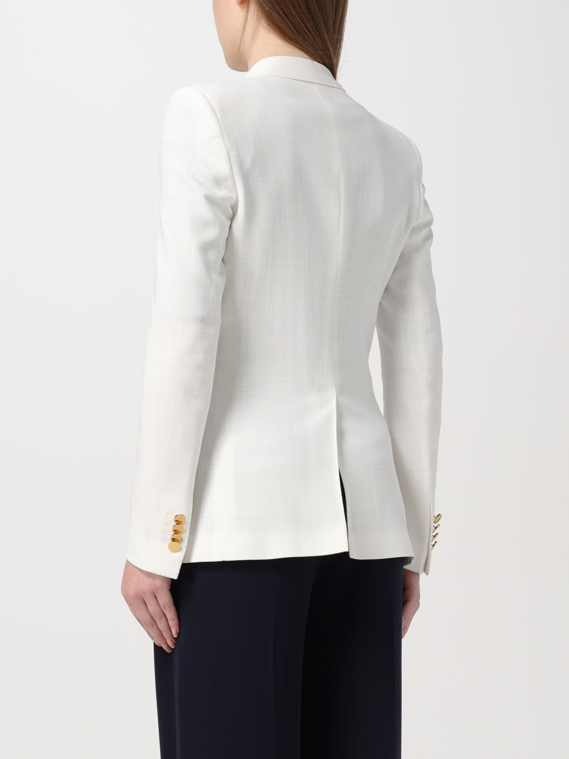 スーツ TAGLIATORE Women Suit Jackets JPARIGI12B340159U25E174 White Tagliatore Outlet: Blazer woman - White | Tagliatore blazer