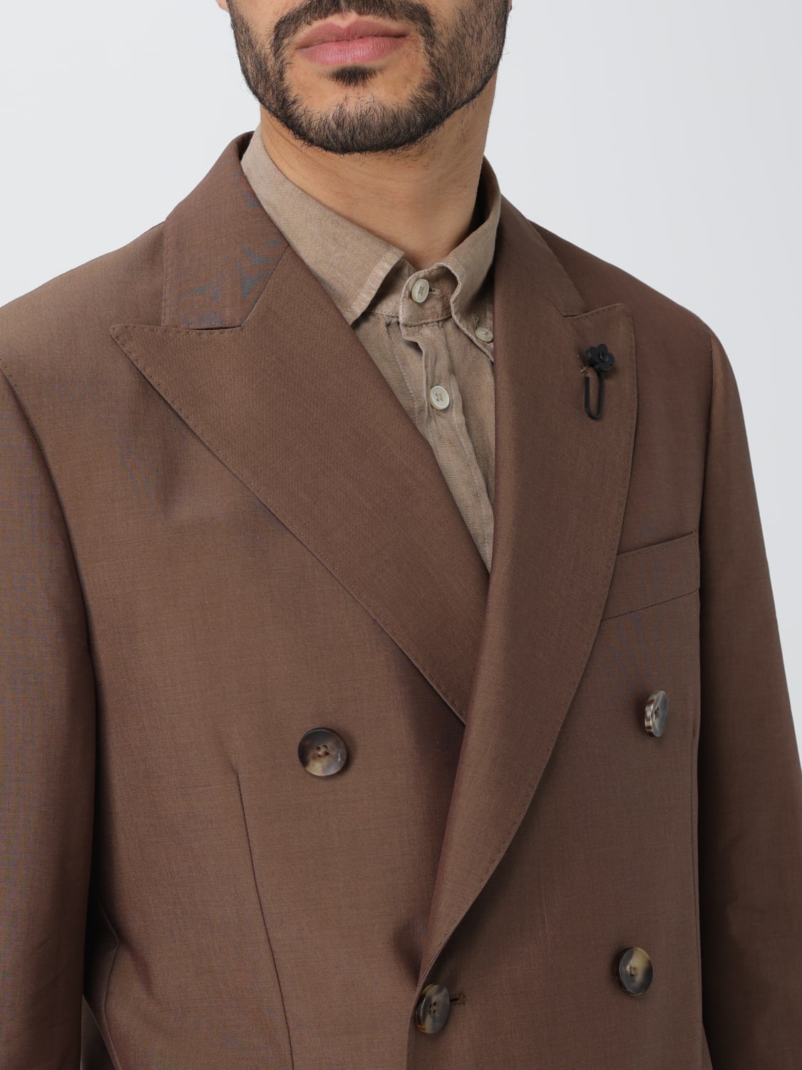 LARDINI SUIT: Suit men Lardini, Brown - Img 5