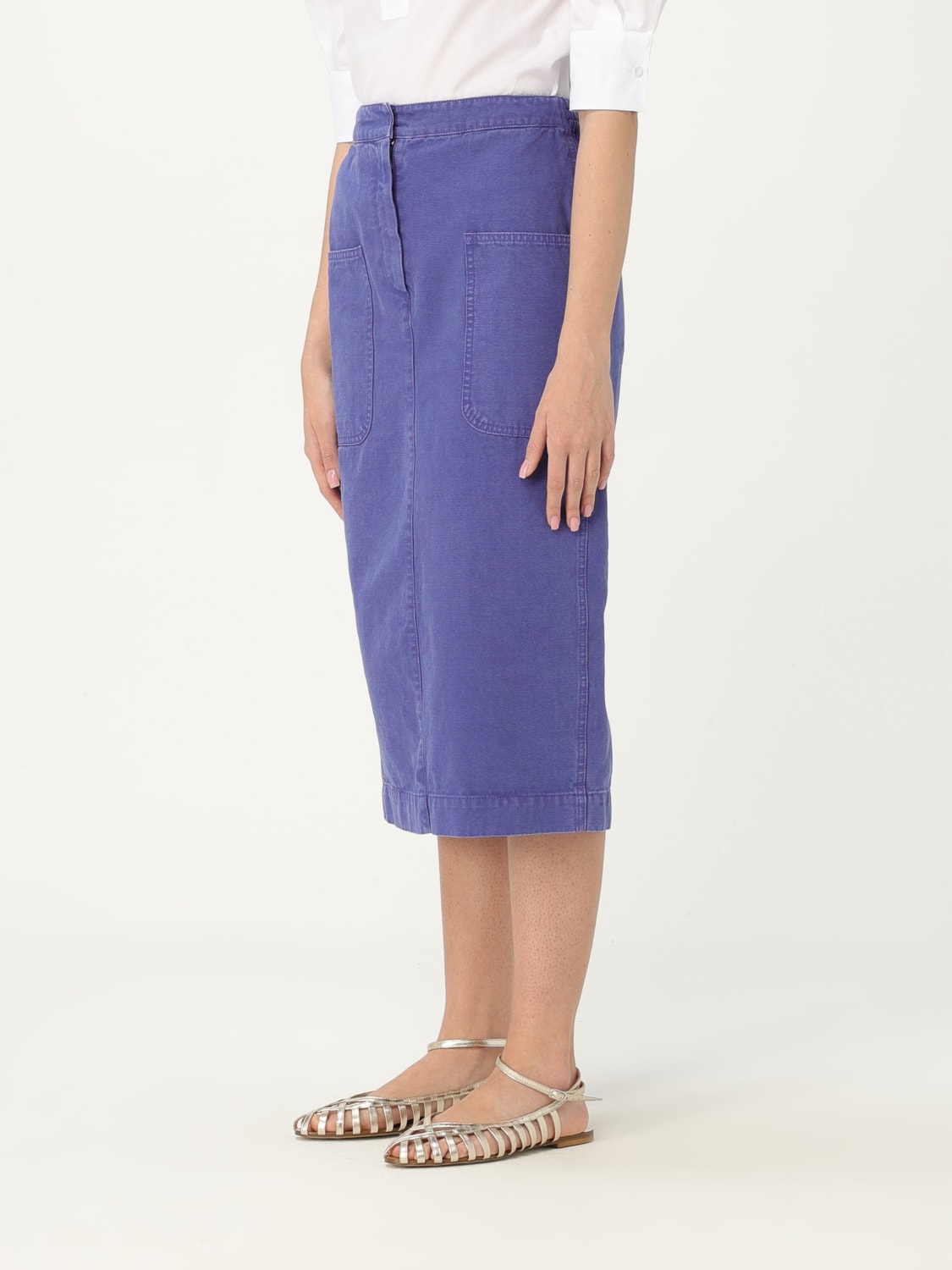 MAX MARA: Skirt woman - Periwinkle | Max Mara skirt 2411101093600 ...