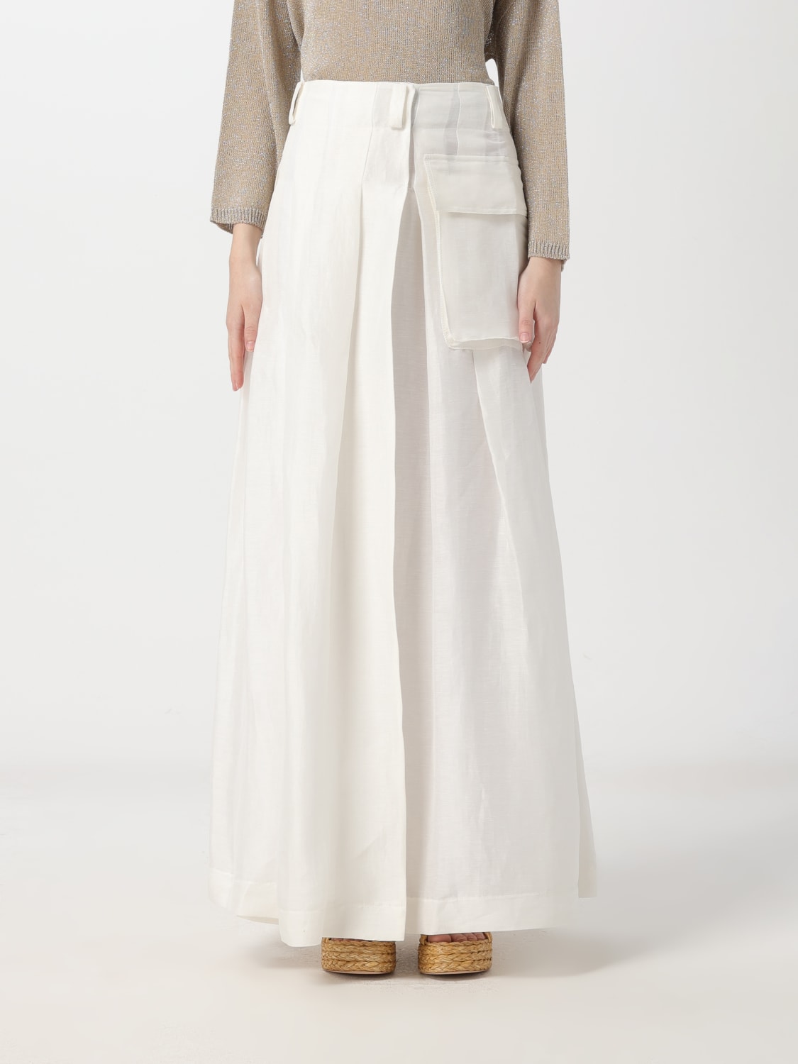 ALBERTA FERRETTI JUPE: Veste femme Alberta Ferretti, Blanc - Img 1