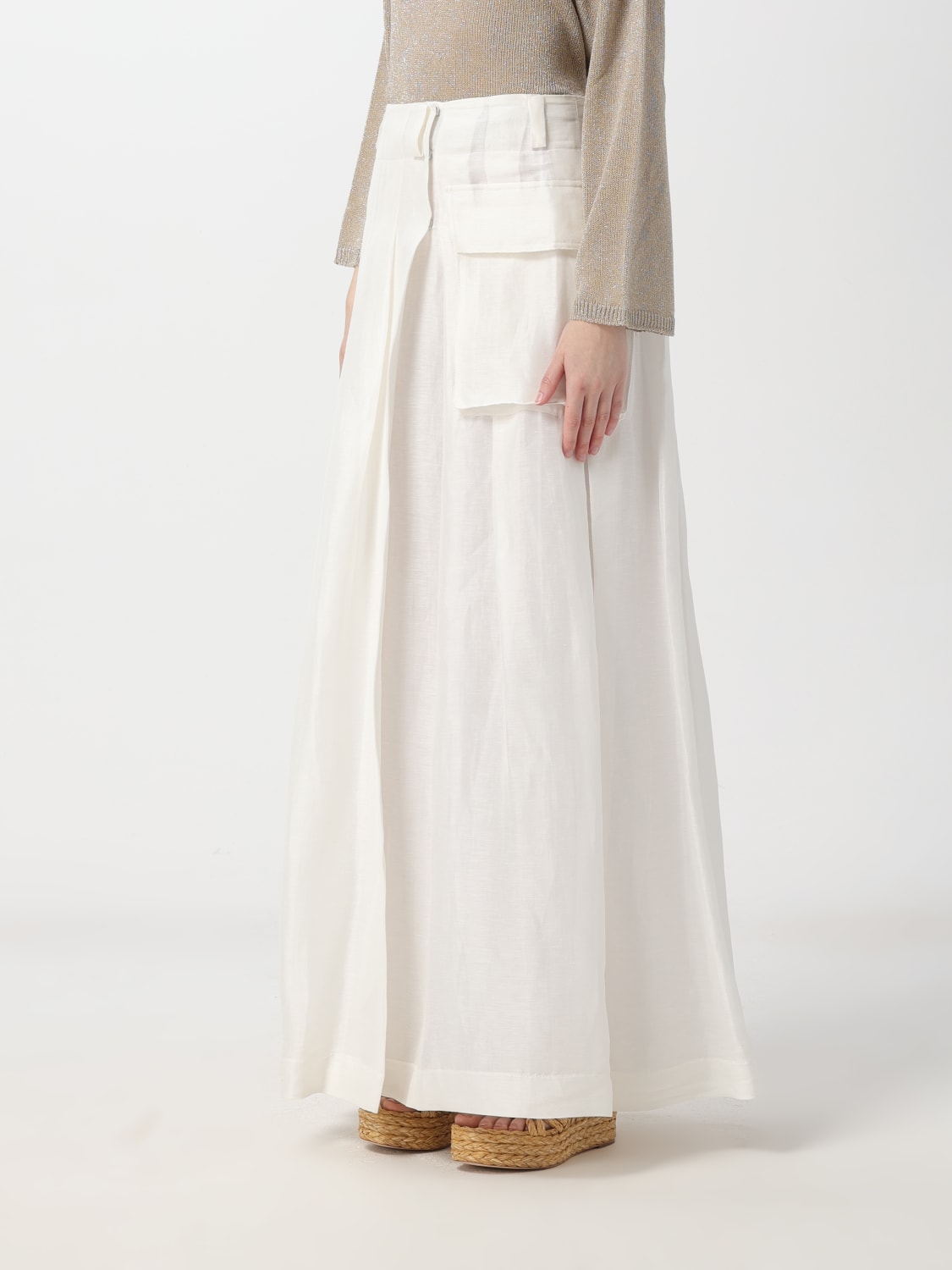 ALBERTA FERRETTI JUPE: Veste femme Alberta Ferretti, Blanc - Img 4