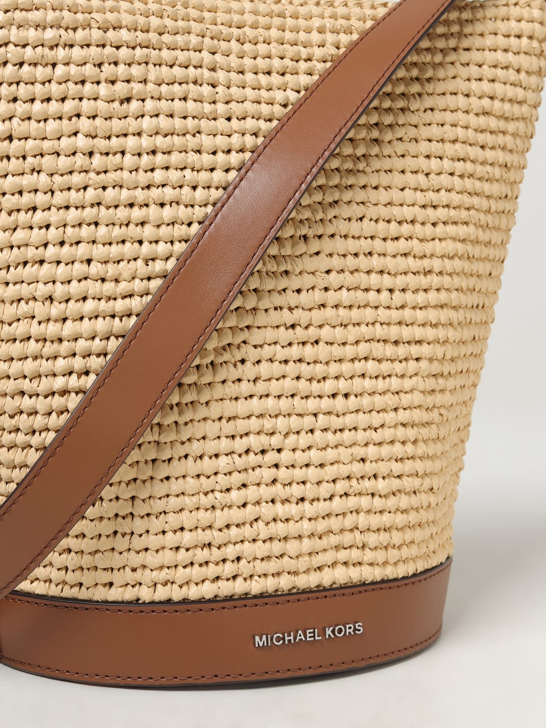 Michael kors natural handbag clearance