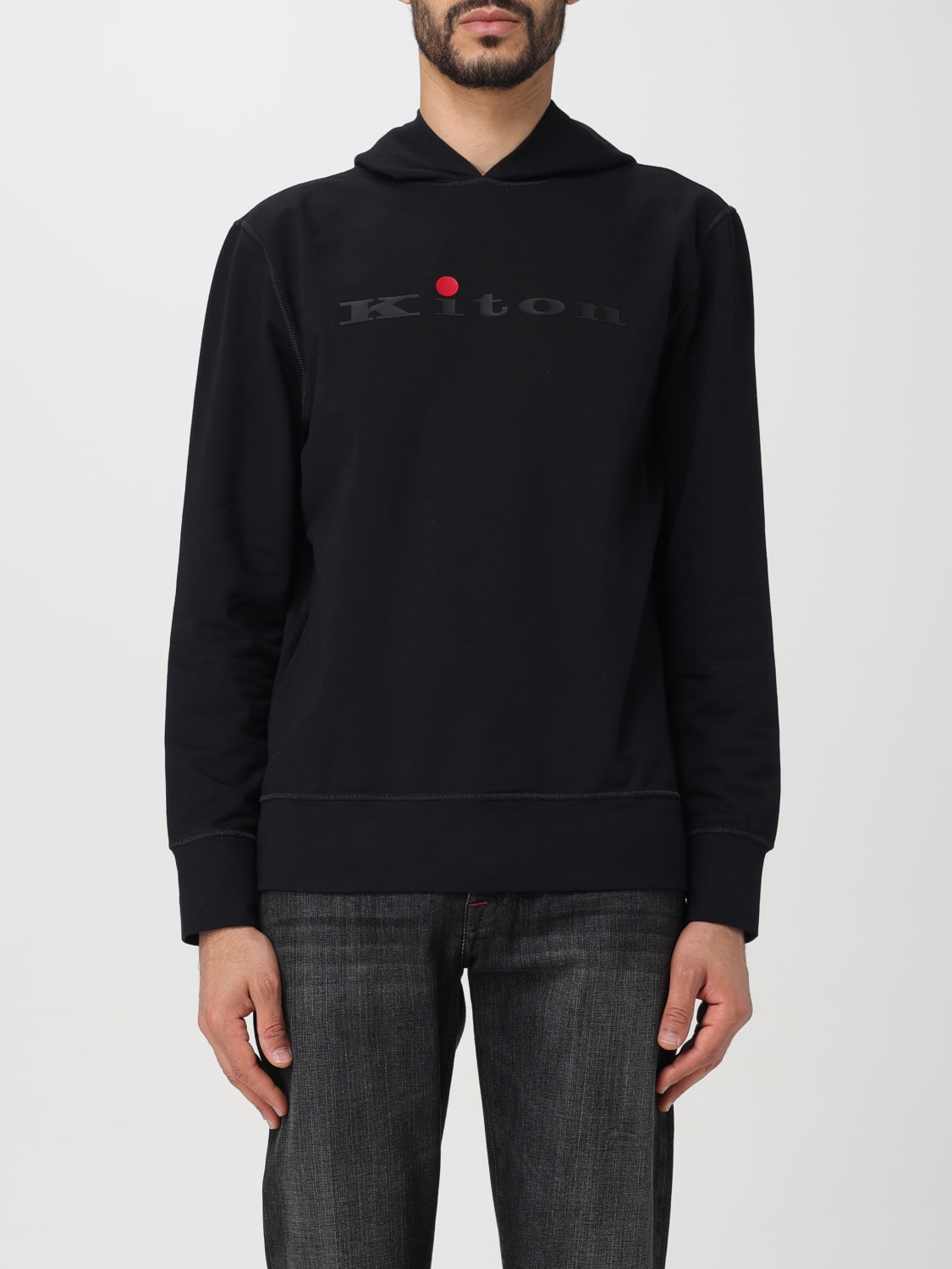 KITON SWEATSHIRT: Sweatshirt men Kiton, Black - Img 1