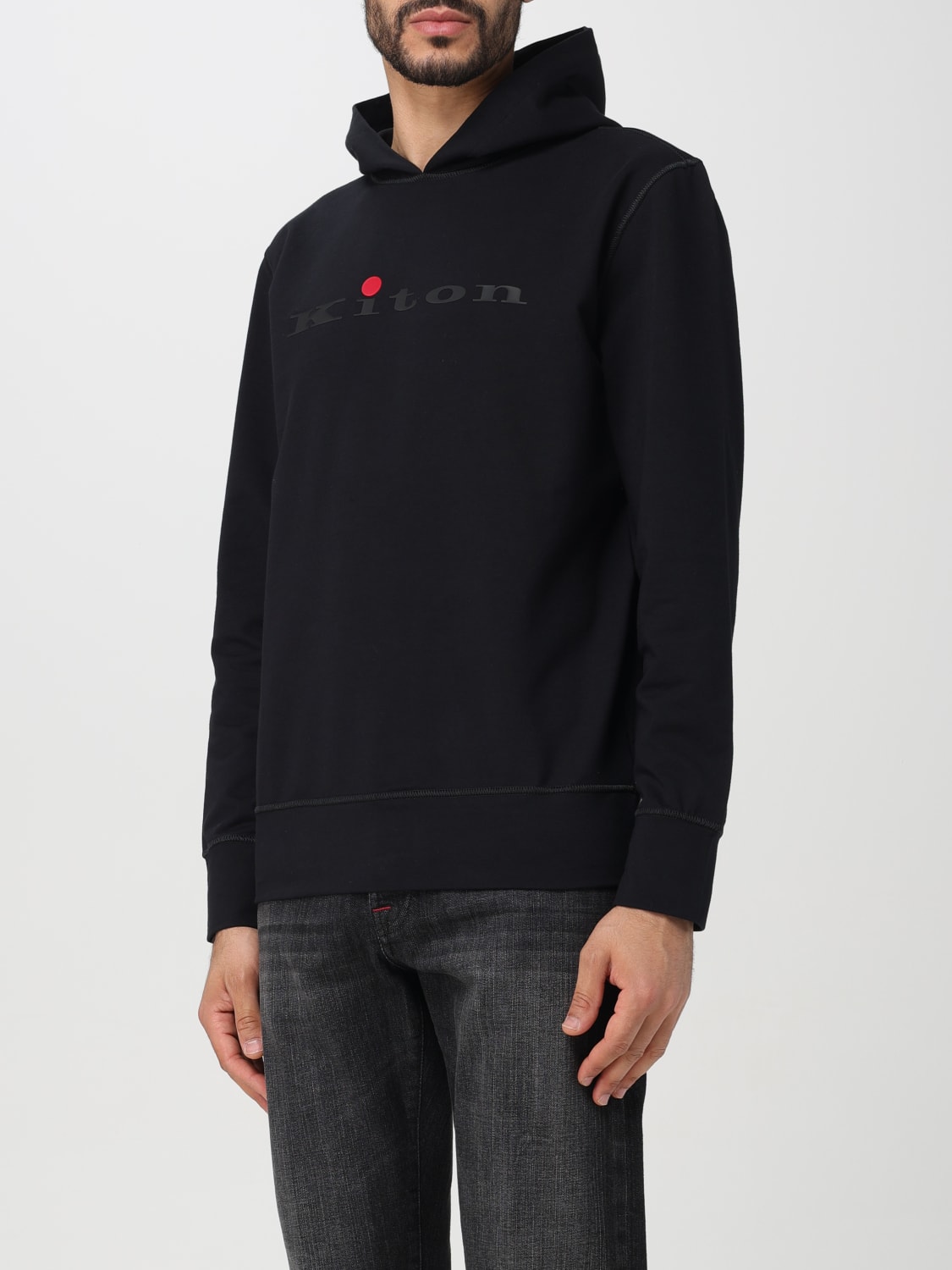 KITON SWEATSHIRT: Sweatshirt men Kiton, Black - Img 4