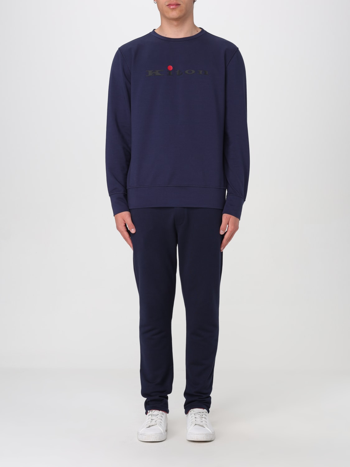 KITON SWEAT: Kiton cotton sweatpants and sweatshirt, Blue - Img 1