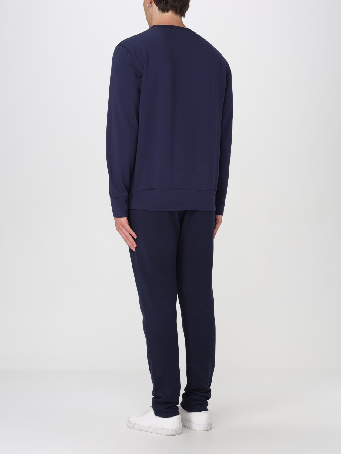 KITON SWEAT: Kiton cotton sweatpants and sweatshirt, Blue - Img 3