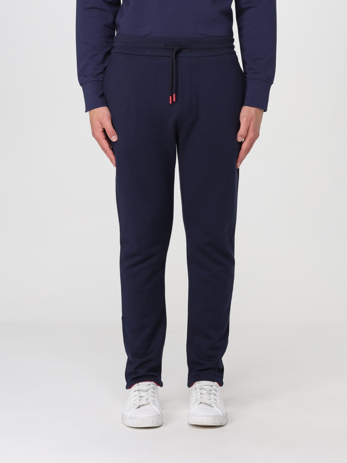 KITON SWEAT: Kiton cotton sweatpants and sweatshirt, Blue - Img 6