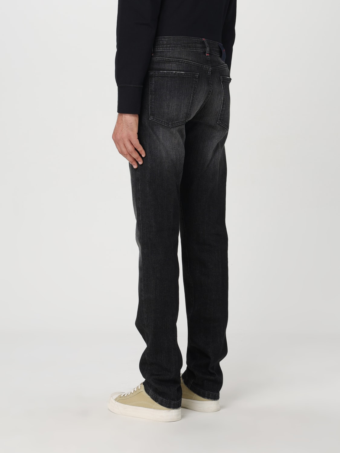 KITON PANTS: Pants men Kiton, Denim - Img 3