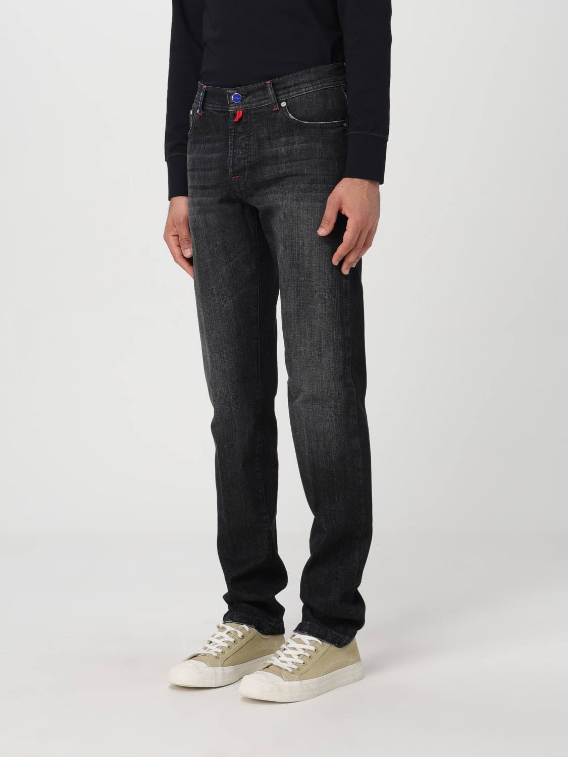 KITON PANTS: Pants men Kiton, Denim - Img 4