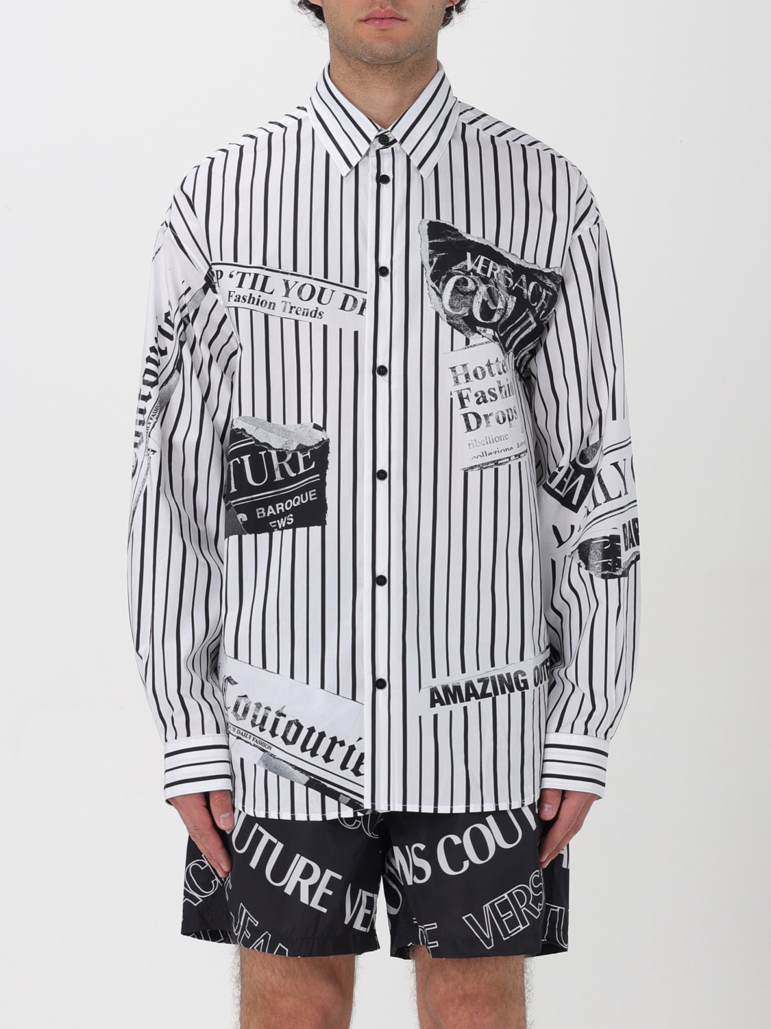 VERSACE JEANS COUTURE SHIRT: Shirt men Versace Jeans Couture, White - Img 1