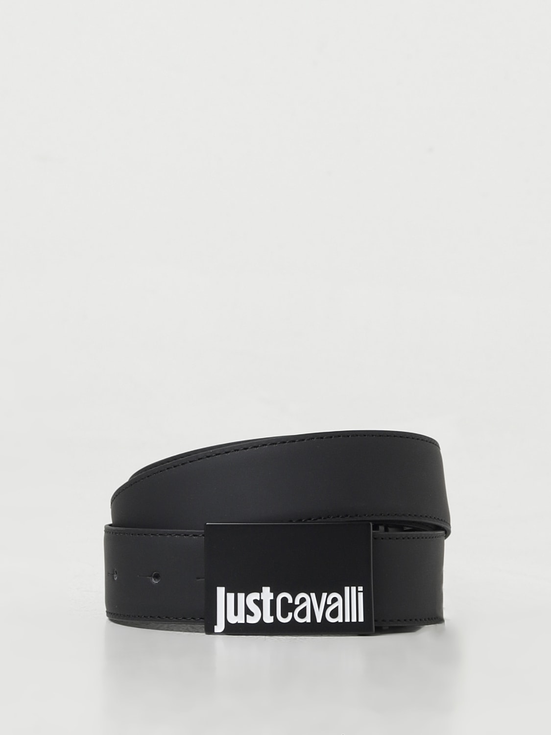 JUST CAVALLI CINTURA: Cintura Just Cavalli reversibile in pelle , Nero - Img 1