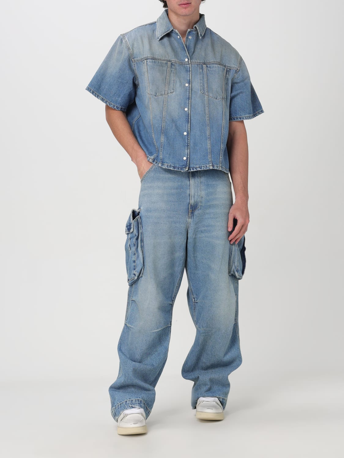 1989 STUDIO SHIRT: Shirt men 1989 Studio, Denim - Img 2