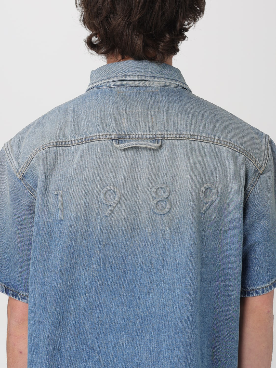 1989 STUDIO SHIRT: Shirt men 1989 Studio, Denim - Img 4