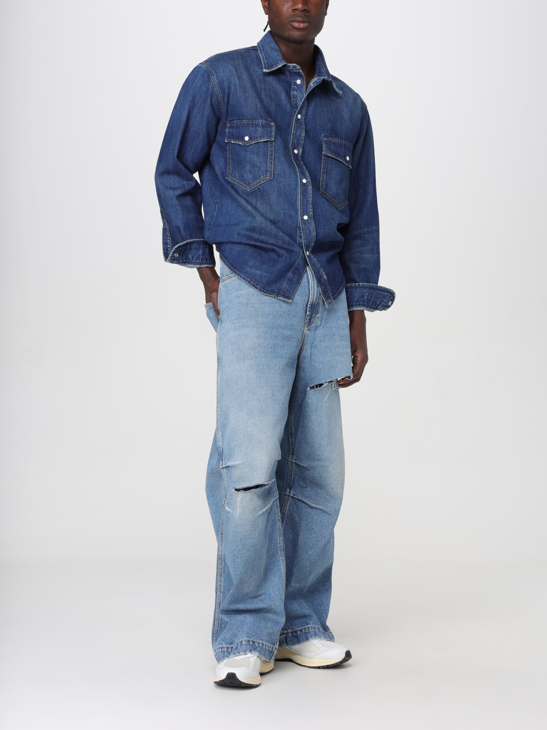 1989 STUDIO SHIRT: Shirt men 1989 Studio, Denim - Img 2