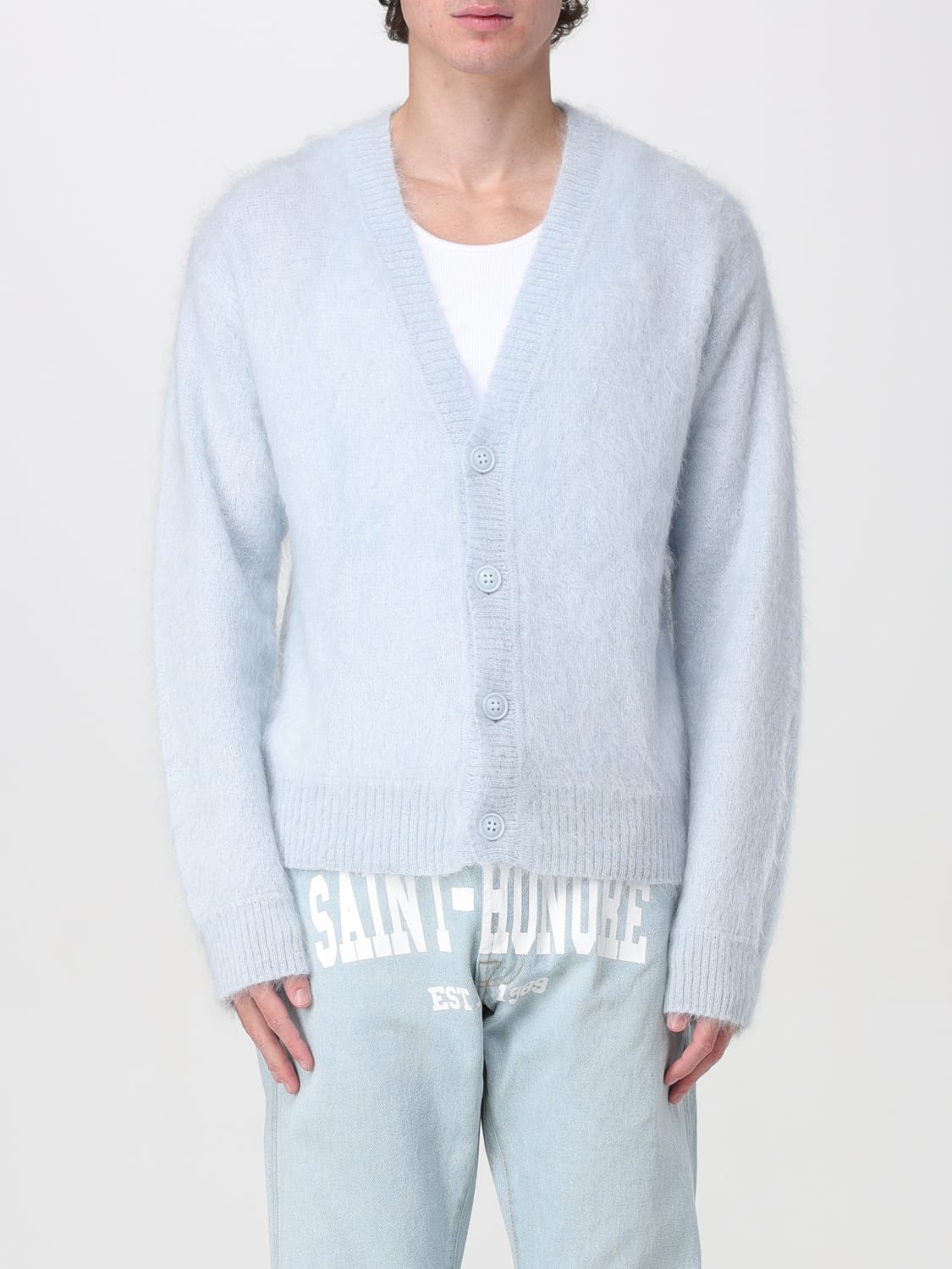 1989 STUDIO CARDIGAN: 1989 Studio men's cardigan, Sky Blue - Img 1