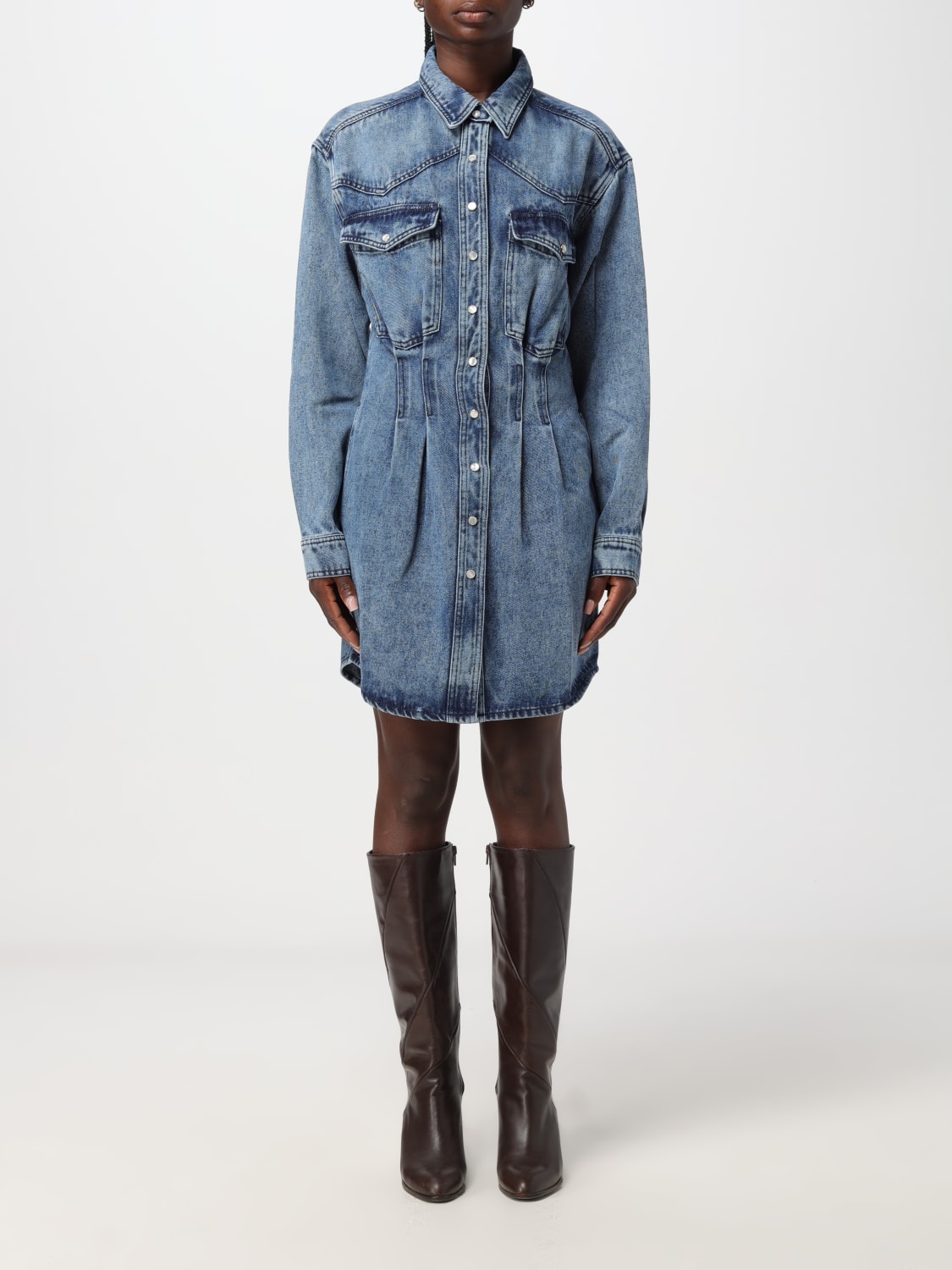 ISABEL MARANT DRESS: Dress woman Isabel Marant, Denim - Img 1