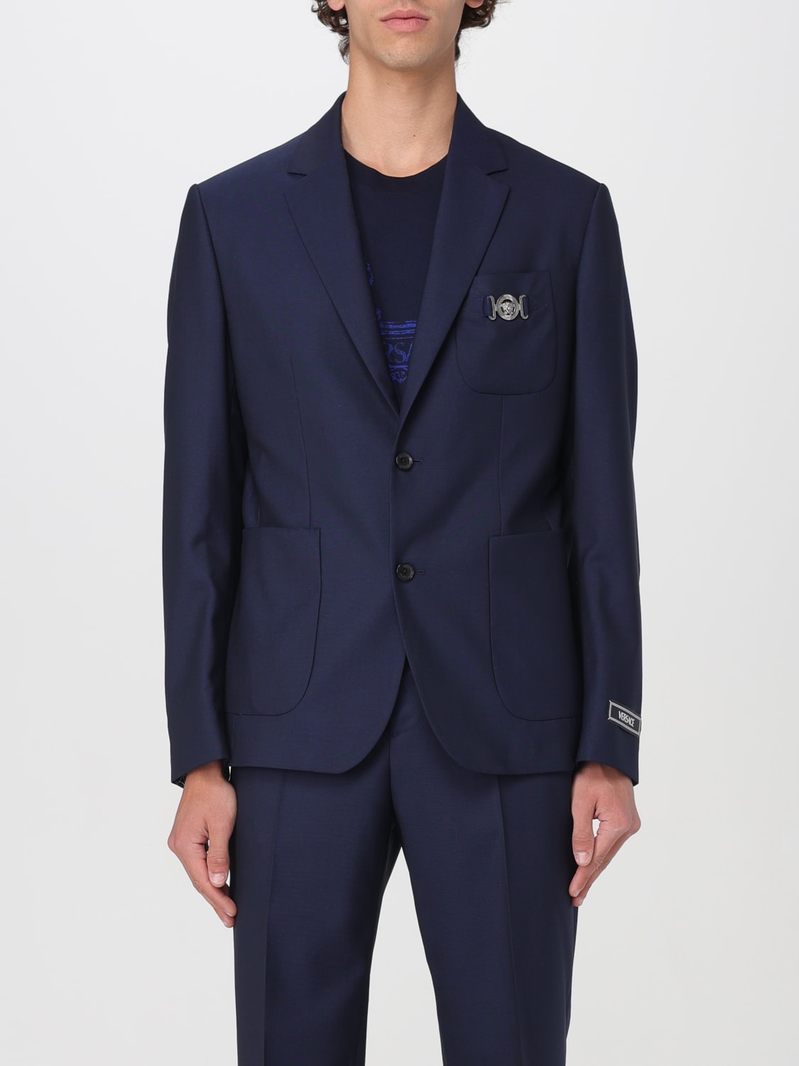 VERSACE BLAZER: Veste homme Versace, Bleu - Img 1