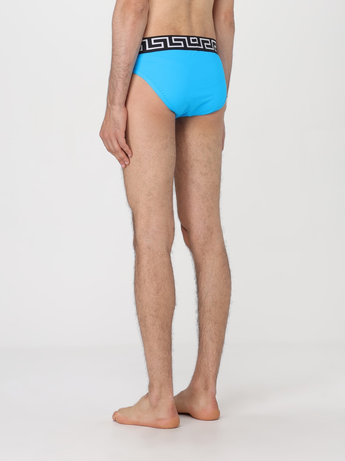 VERSACE SWIMSUIT: Swimsuit men Versace, Blue - Img 2