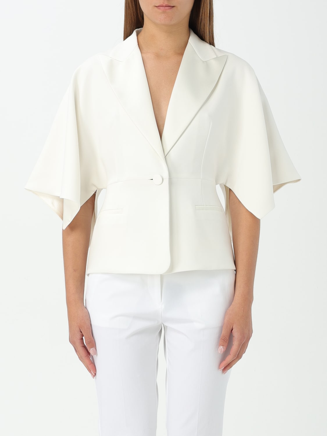 アウターその他 MAX MARA Woman Blazer White 2511041024600 010 5041045206004-a-peonie.jpg