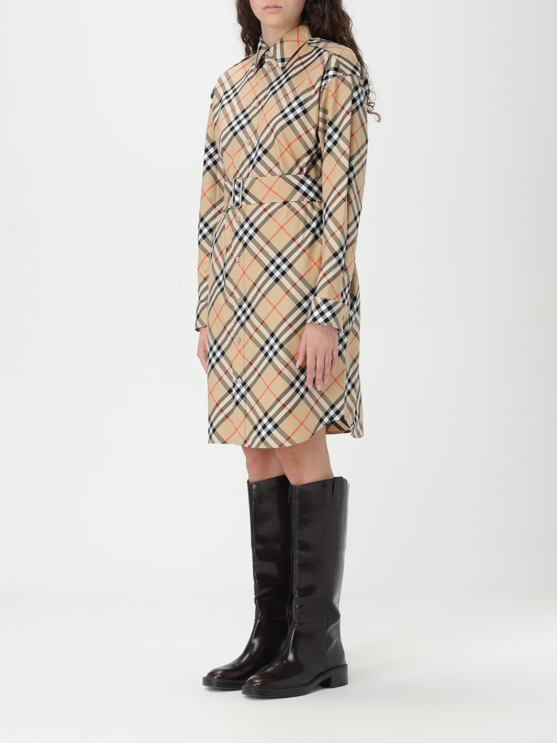 【関税＆送料込み】Burberry Argyle Motif Dress Burberry Argyle Wool Dress | REVERSIBLE