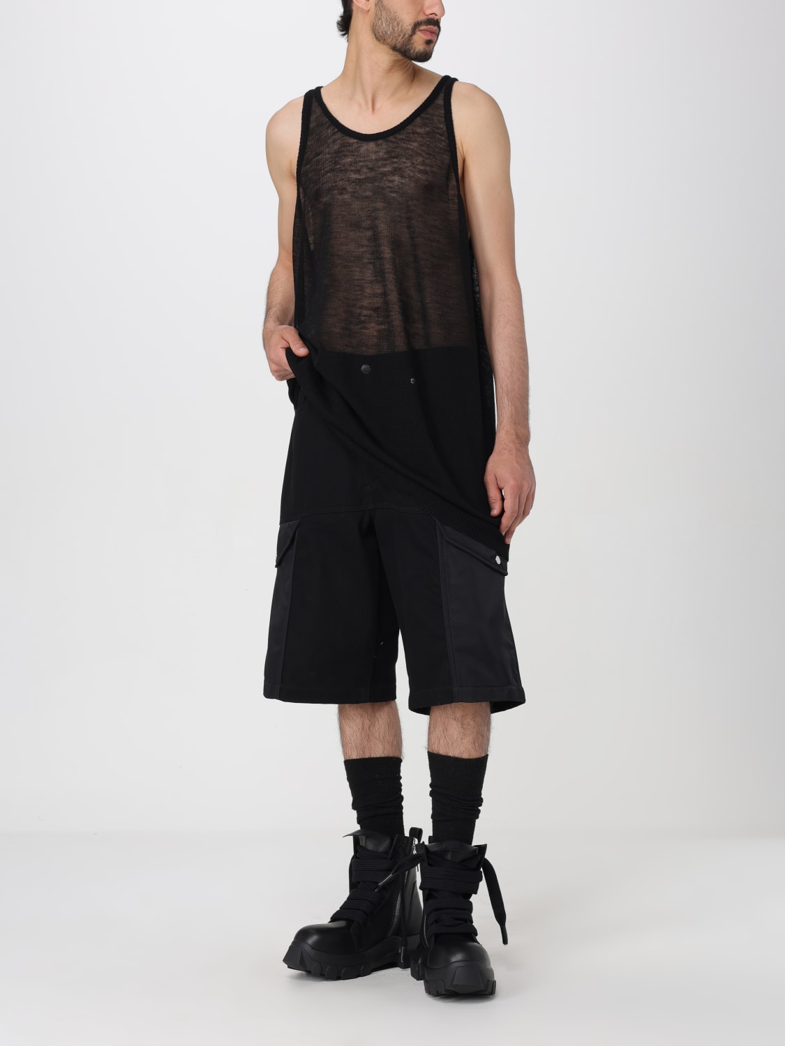 RICK OWENS TANK TOP: Tank top men Rick Owens, Black - Img 2