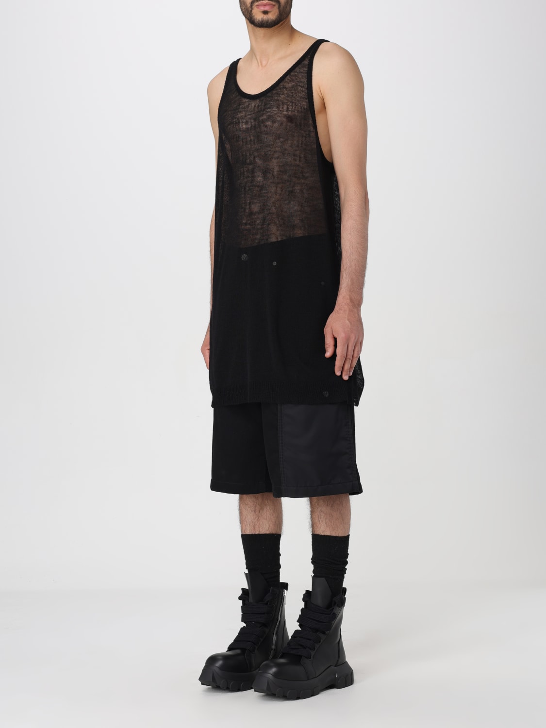 RICK OWENS TANK TOP: Tank top men Rick Owens, Black - Img 4