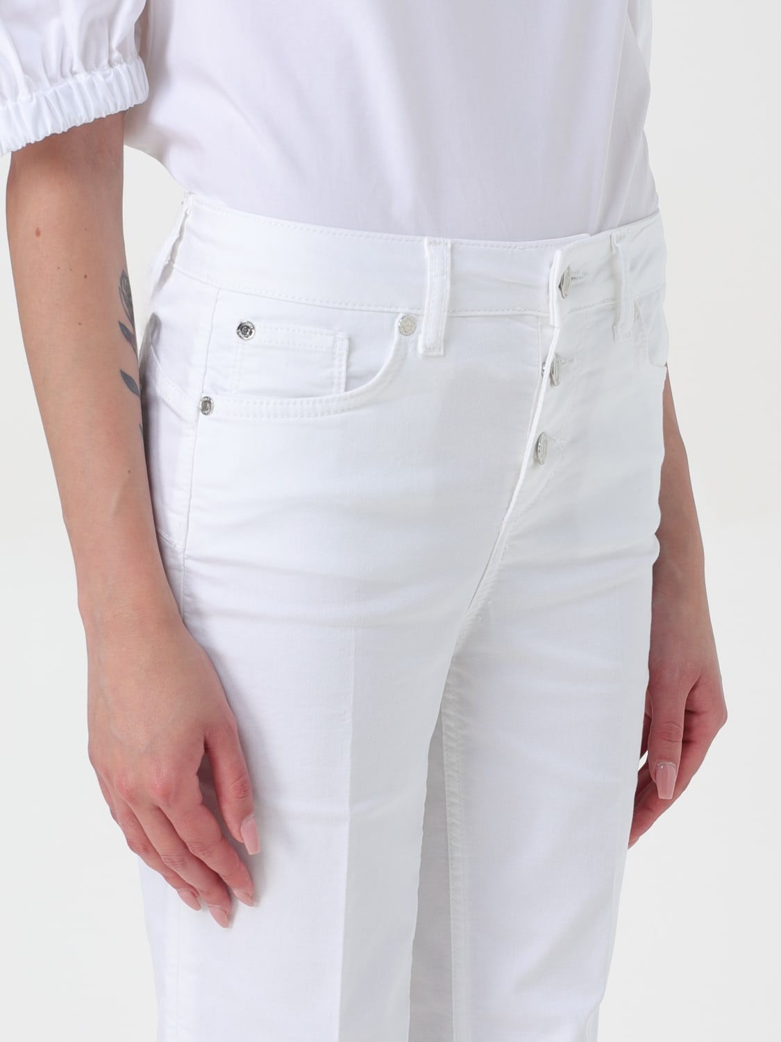 パンツ LIU JO Woman Pants White MA4382T7144 11111 Liu Jo Outlet: Pants woman - White | Liu Jo pants