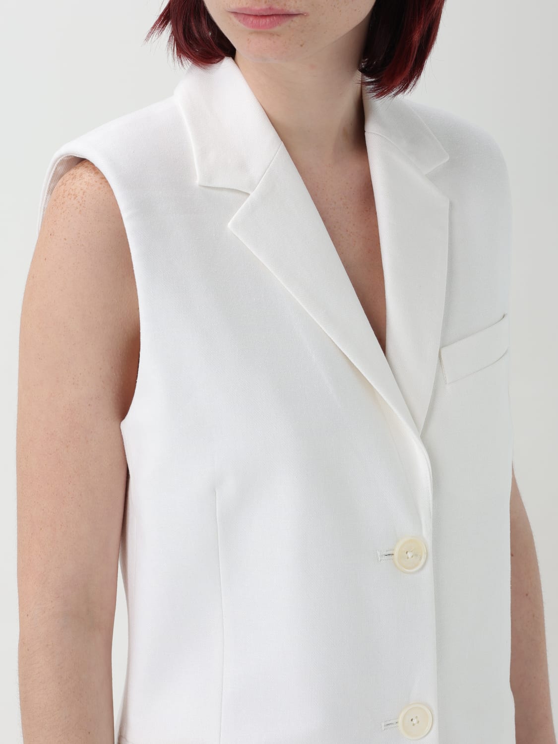 Outlet de Michael Michael Kors Vestido mujer Blanco Chaleco Michael Michael Kors MS4107P9BA en linea en GIGLIO.COM
