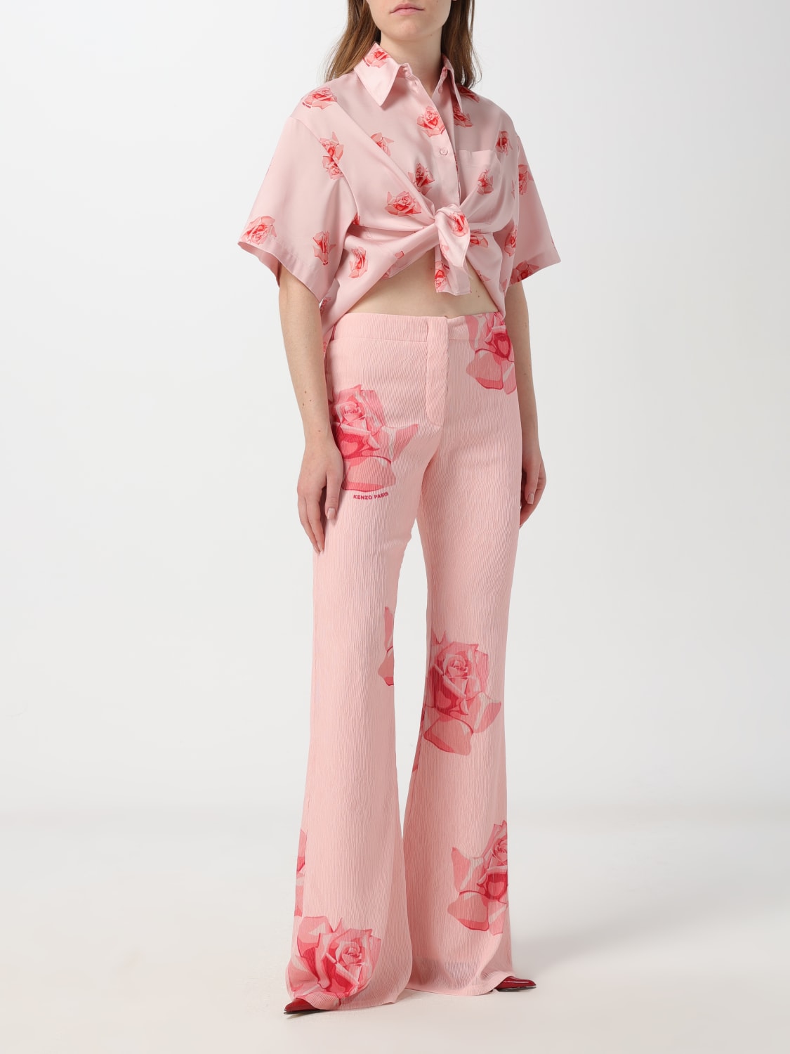 KENZO Pantalon femme Rose Pantalon Kenzo FE52PA0859E1 en ligne sur GIGLIO.COM