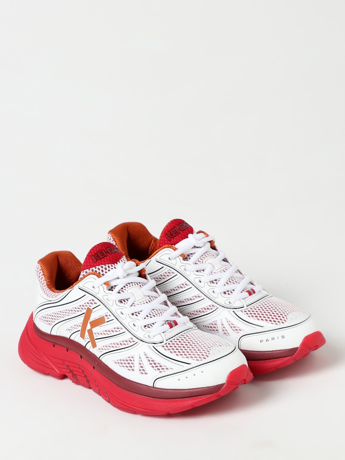 Outlet de Kenzo Zapatillas hombre Rojo Zapatillas Kenzo FE55SN070F63 en linea en GIGLIO.COM